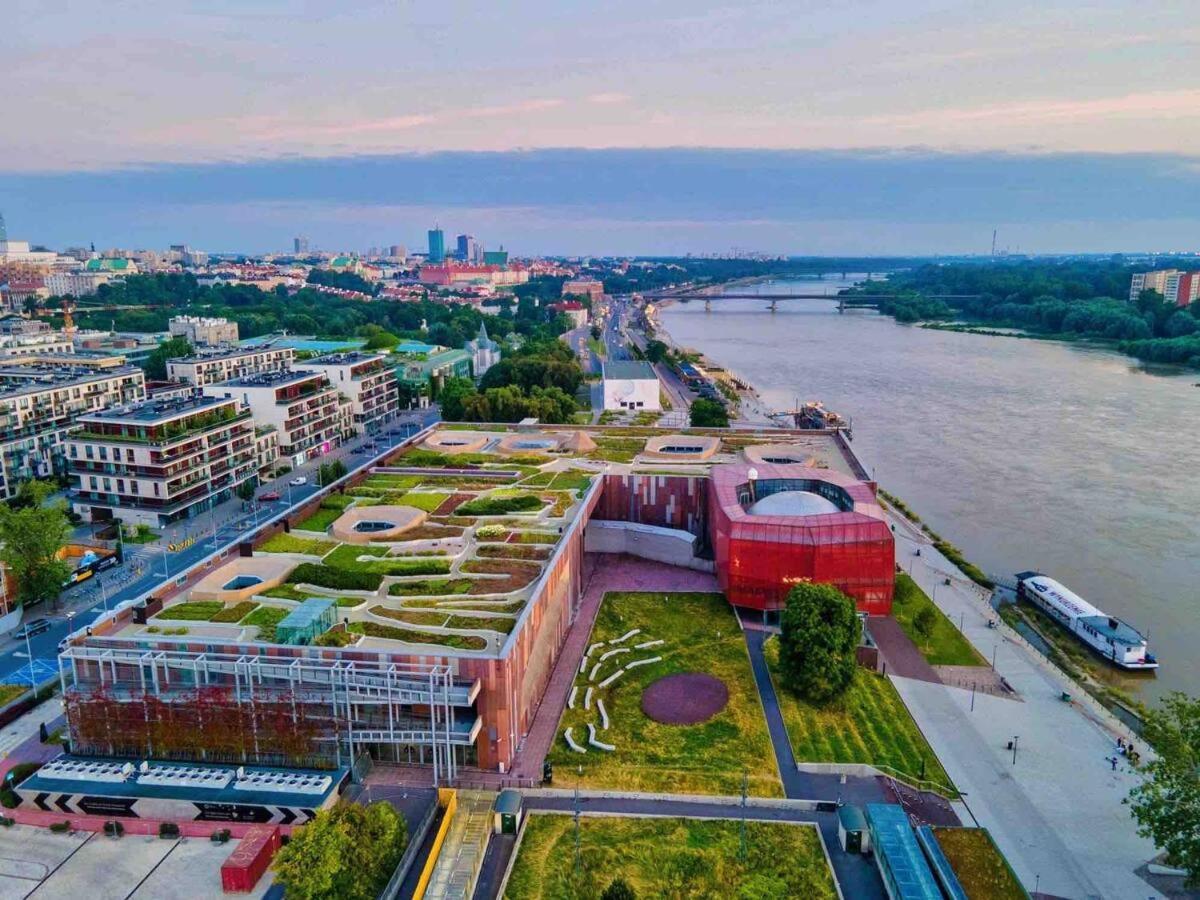 Super Apartment Yellow 2X Metro Fast Wifi 1 Gbs Netflix Panorama Miasta Warschau Exterior foto